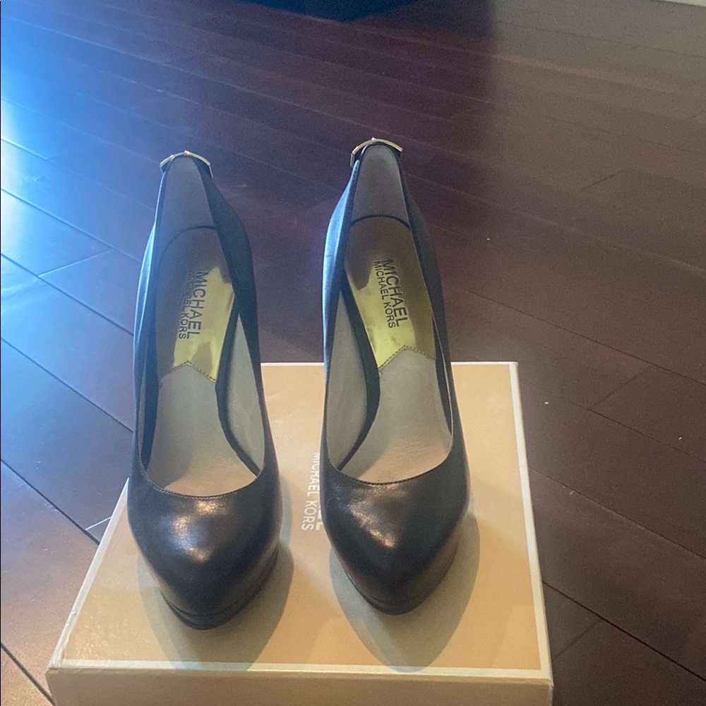 Michael Kors Black Leather Heels